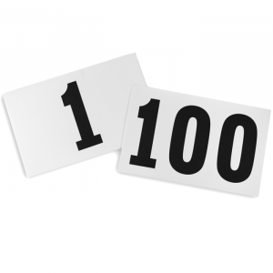Números de papel para corrida Pista e Campo - cnj com 100 und