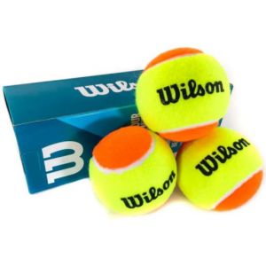 Bolinha/bola de tênis de campo estágio 2 (laranja 50%) iniciantes Wilson Tour Premier Beach - tubo com 3 und