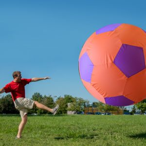 Bola de futebol gigante inflável Pista e Campo