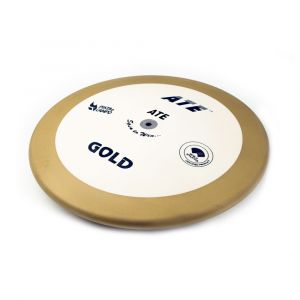 Disco de atletismo de bronze e ABS 1,00kg 87% avançado ATE Gold - Certificado WA-IAAF