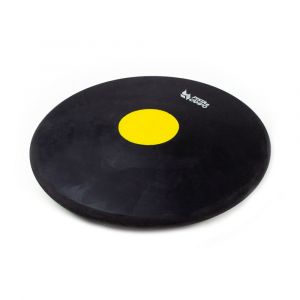 Disco de atletismo de borracha preto com centro colorido 1,50kg Pista e Campo capa