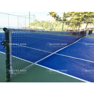 Rede oficial competição de tênis de campo 4mm Master com cabo de aço