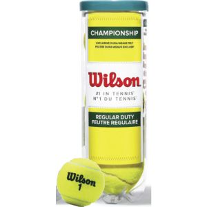 Bolinha e bola de tênis de campo Championship Regular Duty Wilson - tubo com 3 und
